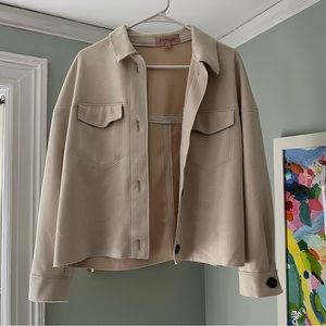 Philosophy faux suede jacket